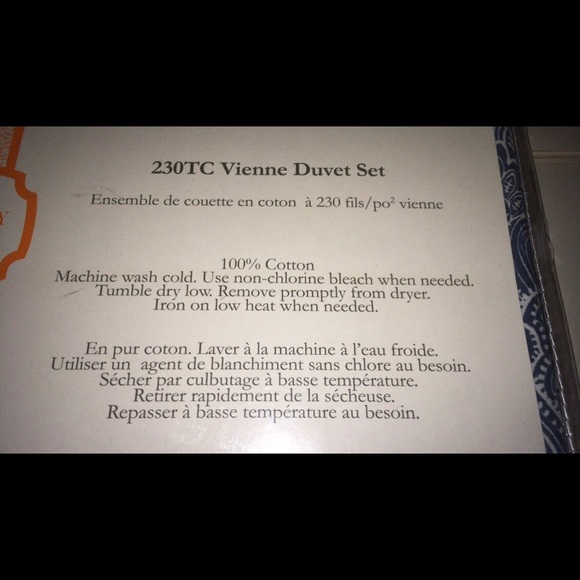 Kimberley Seldon Full/Queen Duvet Cover Set 3Pc New - Picture 4 of 4